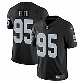 Men & Women & Youth Las Vegas Raiders #95 Leki Fotu Black 2025 Vapor Stitched Jersey,baseball caps,new era cap wholesale,wholesale hats